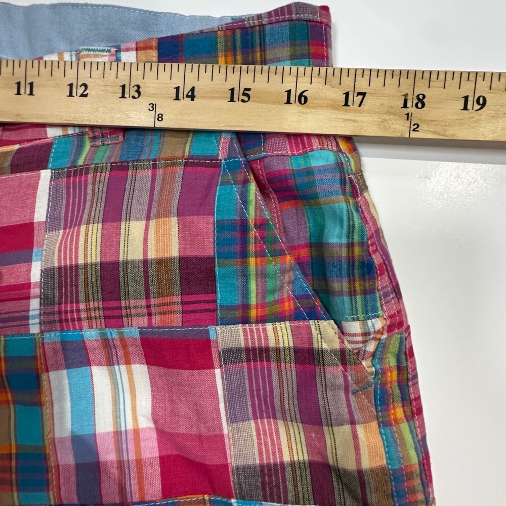 The English Sports Shop Bermuda Patchwork Plaid Cotton Shorts Womens 8 - Picture 5 of 11